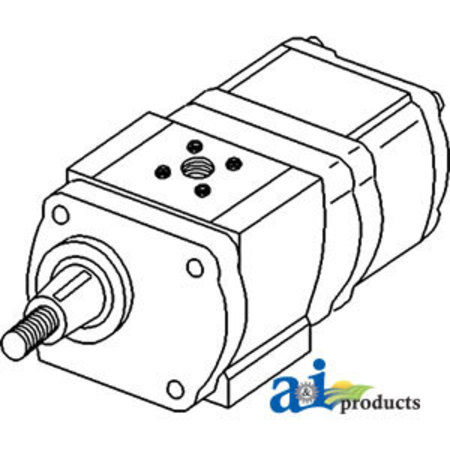 A & I PRODUCTS Pump, Hydraulic (Open Center) 5.7" x5.5" x12.1" A-3382280M1